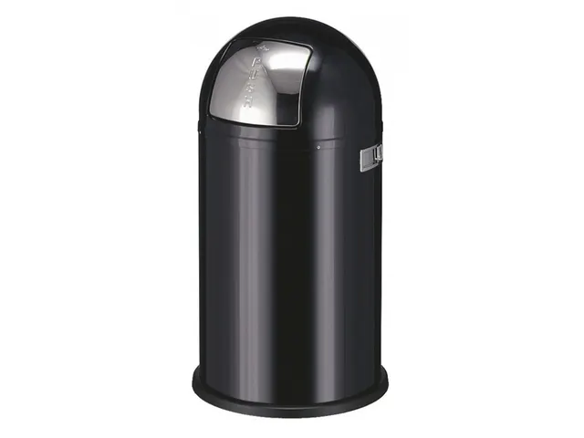 Poubelle Wesco Pushboy noir 50 litres