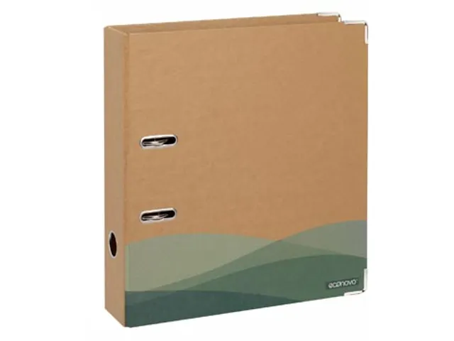Econovo ordner A4 rug van 75 mm 2 rings kraft