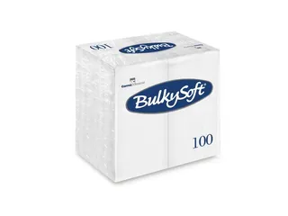 BulkySoft Servetten Wit Cellulose 2laags 40x40cm Eco 2000 Stuks - 1