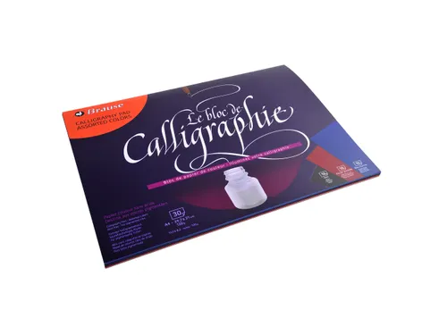 Kalligrafie blok -3 kleuren 30bl 125g A4