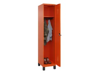 locker,HxBxD 1950x400x500mm,1vak,vak B 400mm,draaigrendel,voeten - 1