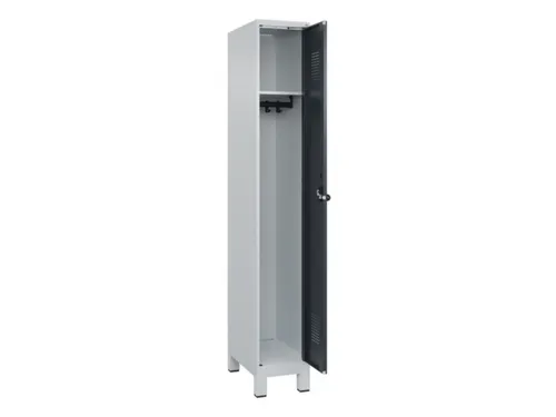 locker,HxBxD 1950x300x500mm,1vak,vak B 300mm,draaigrendel,voeten