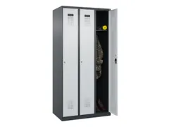 locker,HxBxD 1850x900x500mm,3vak,vak B 300mm,cil.-slot,staand op vloer