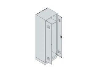 PBM-locker,HxBxD 1950x600x500mm,2vak,vak B 300mm,cil.-slot - 3