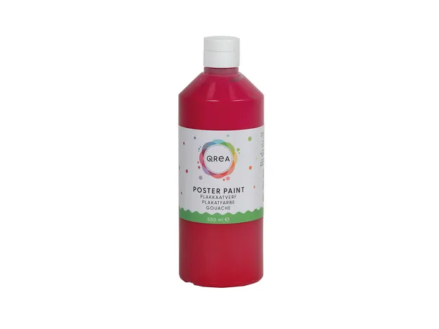 Plakkaatverf Qrea rood 500ml