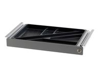 Pen- en accessoirelade met slot zwart
