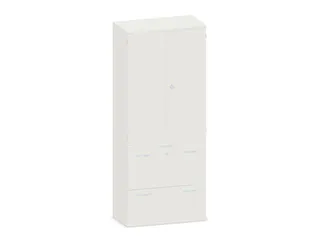 kantoorkast,HxBxD 1920x800x430mm,decor romp wit,decor front wit - 1