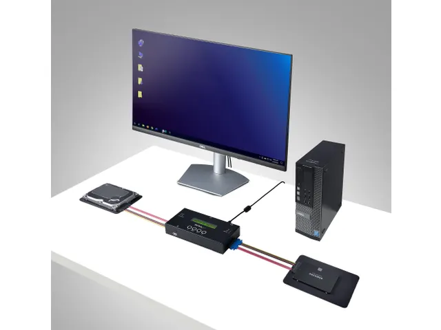 1:1 standalone hard drive cloner en wisser voor SAS en SATA HDD/SSD