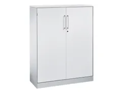 Draaideurkast Hxbxd 1310x1000x440mm 3 Oh Lichtgrijs/Lichtgrijs