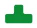 plaksymbool,T-vorm,markering HxB 100x150mm,PVC,groen