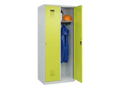 locker,HxBxD 1850x800x500mm,2vak,vak B 400mm,cil.-slot,staand op vloer