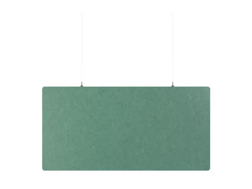 Akoestisch PET-vilt rechthoekig plafondpaneel 60x120cm Petrol Groen