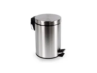 Afvalbak BRASQ pedaalemmer 3 liter rvs metaal - 1
