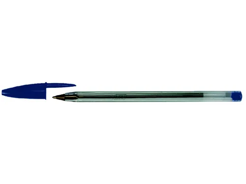 Balpen Bic Cristal medium blauw in tubo verpakking