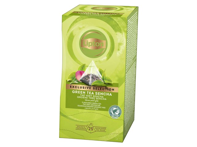 LIPTON Boîte de 25 sachets de thé Vert menthe