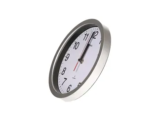 Wandklok MAUL Run RC Ø25x5cm kunststof zilver/wit incl batterij - 8