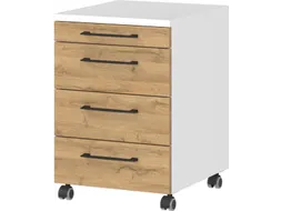 mobiel ladeblok,HxBxD 610x420x490mm,1 MA,3lade(n),metaal-beugelgreep