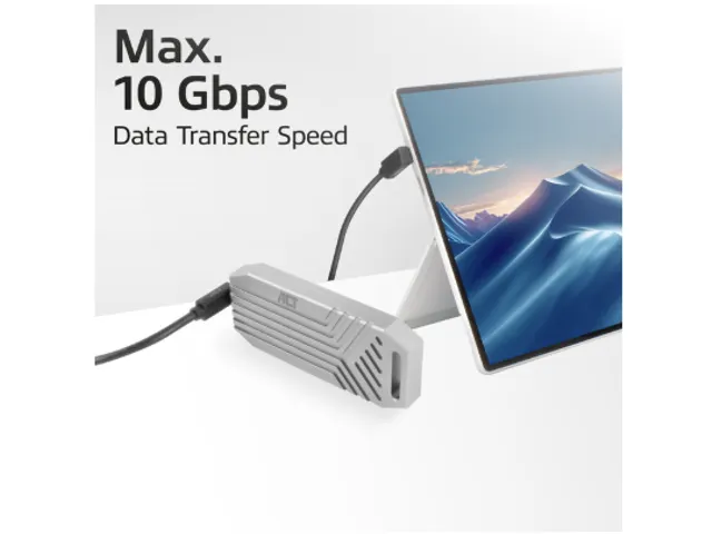 Kabel ACT USB-C hoek boven/beneden 10Gbps 1m
