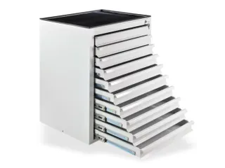 ladekast,HxBxD 900x710x550mm,10lade(n),volledig uittrekbaar - 1