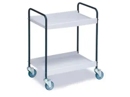 Universele Wagen Staalbuis 40kg 625x390mm 2 Etages Zilvergrijs