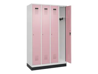 locker,HxBxD 1950x1200x500mm,4vak,vak B 300mm,cil.-slot,sokkel - 2