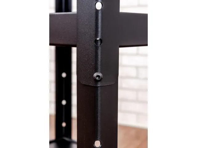 bijzetwagen,HxLxB 610-1060x610x460mm,zwart,2niveau(s)