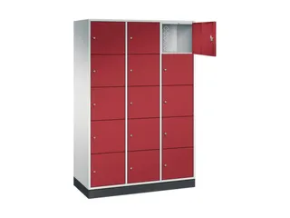 grootvolume-lockersysteem,RAL 7035/RAL 3003,HxBxD 1950x1220x500mm - 1