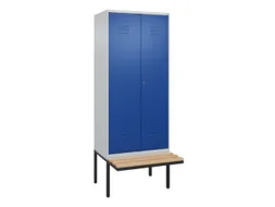 locker voor scheiding van kleding,HxBxD 2120x800x815mm,2vak