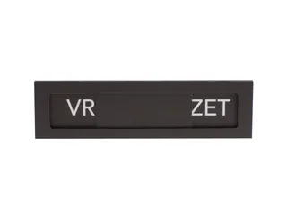 Premium Schuifbord Zwart Wit Vrij Bezet 150x40mm - 2