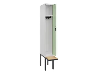 locker met bank,HxBxD 2120x300x815mm,1vak,vak B 300mm,cilinderslot - 1