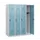 schoollocker,HxBxD 1530x1200x500mm,4vak,vak B 300mm,draaigrendel