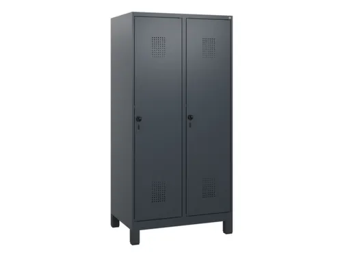 schoollocker,HxBxD 1630x800x500mm,2vak,vak B 400mm,draaigrendel,voeten
