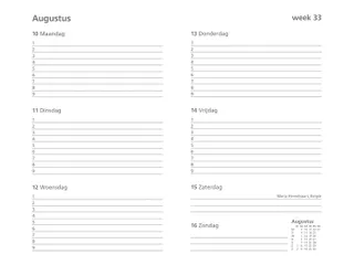 Schoolagenda 2026-2027 Ryam Cursus DeLuxe 7dagen/2pagina's zwart - 5