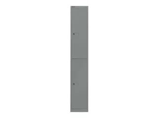 Dubbeldekse garderobekast,HxBxD 1802x305x457mm,1x2vak.,cil.-slot - 4