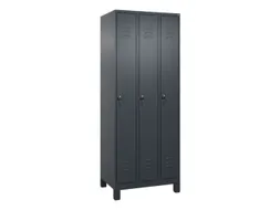 locker,HxBxD 1950x750x500mm,3vak,vak B 250mm,draaigrendel,voeten