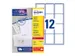 Adresetiket Avery QuickPeel L7164-100 63.5x72mm Wit 1200 stuks