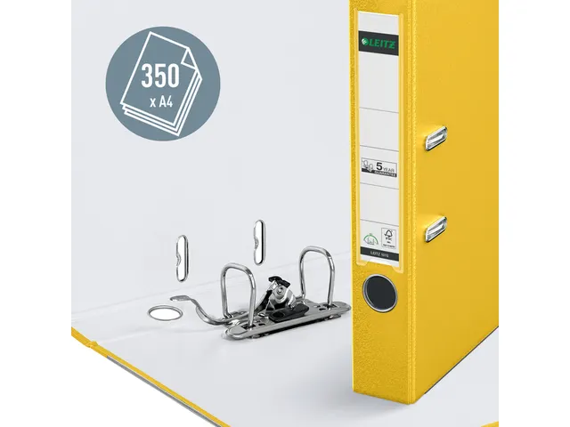 Ordner Leitz 1015 A4 50mm PP geel