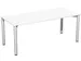 vergadertafel,HxBxD 720x1800x800mm,rechthoekig,4voeten RAL9006