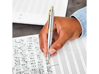 Balpen SHEAFFER VFM E9422 Polished chrome gold plated - 8