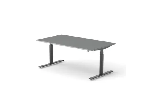 Elektrisch ihv bureau,HxBxD 650-1310x1800x1000mm,blad donkergrijs