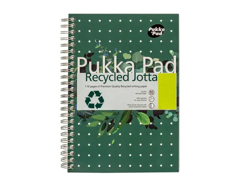 Notitieboek Pukka Jotta A5 lijn 55vel/110pagina's 80 gram groen