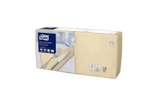 Tork 477866 Soft Lunchservet Advanced Zand 33x33cm