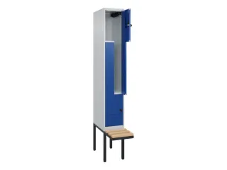 Z-garderobekast,HxBxD 2120x300x815mm,2vak,vak B 300mm,draaigrendel - 2