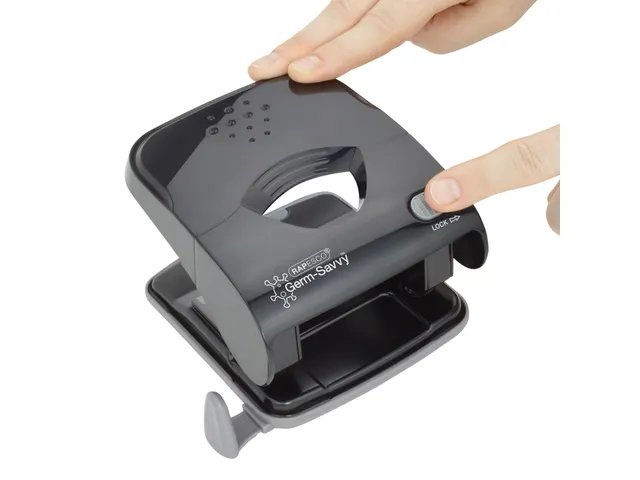 Perforator Rapesco Germ-Savvy Less Effort Eco X5-40ps antibacterieel 2