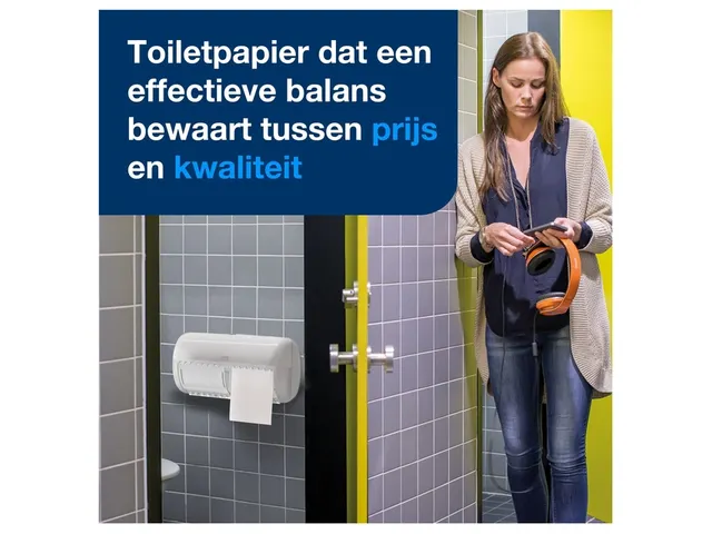 Tork 557000 T4 Toiletpapier Dispenser Elevation Twin Verticaal Wit