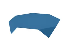 Napperons Bio 84x84cm Dunicel Blauw doos 5x20st