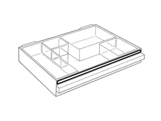 Transparante magazijnbak,HxBxD 440x360x250mm,6lade(s) - 4