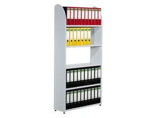 Basisveld 1900x1000x325mm 5legborden 1zijpaneel Lichtgrijs - 2