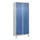 Z-garderobekast,HxBxD 1950x800x500mm,vak B 200/400mm,cil.-slot,voeten