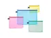 etui A4 PVC-vrij geel transparant met ritssluiting